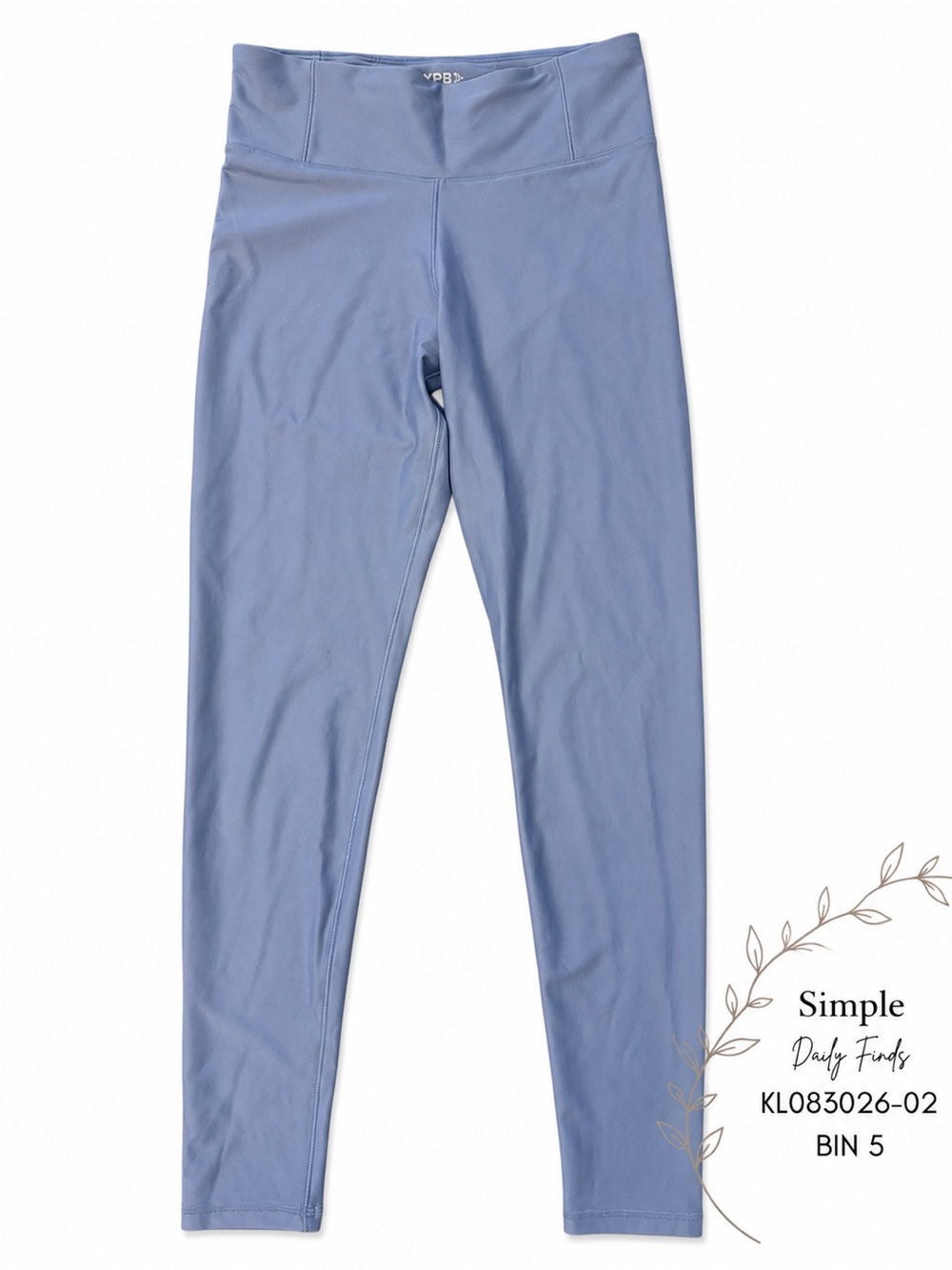 Abercrombie Kids YPB Girls 13/14 Blue High Rise Athletic Leggings